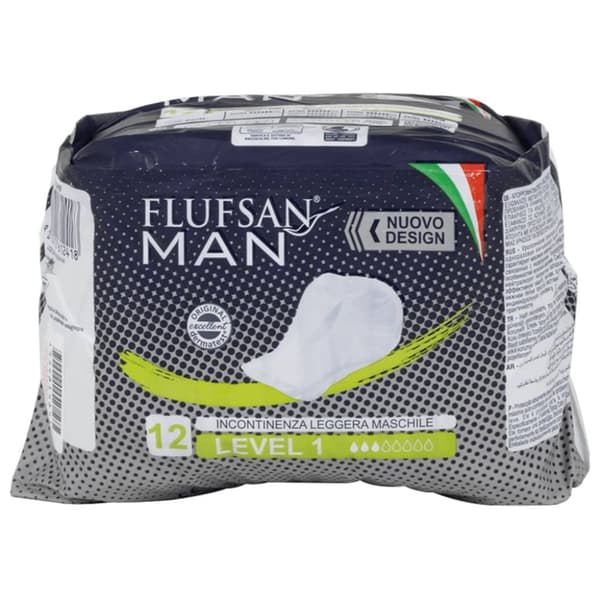 Flufsan Absorberende inkontinensbleier for menn nivå 1 96 stk