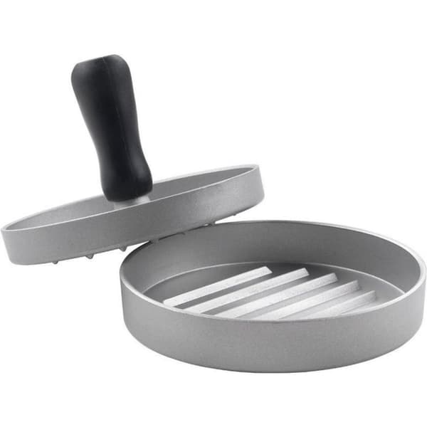 Metaltex Køkkenhjælpere Hamburgerpresse 11,5 cm Stål/Sort