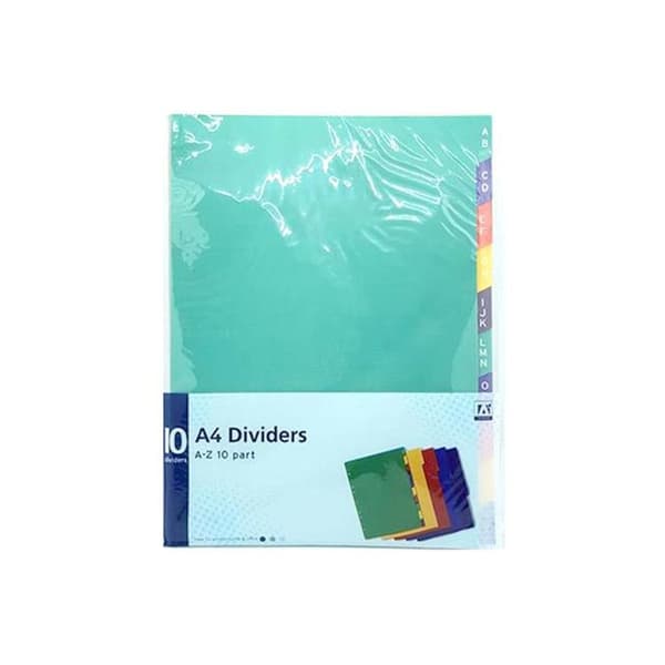 Anker A4 Index Dividers (Pack Of 10) Multicoloured One Size