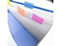 Index POST-IT 25,4x43,2mm blå 100/fp 6st