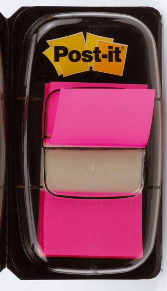 Index POST-IT 25,4x43,2mm cerise 50/fp 12st