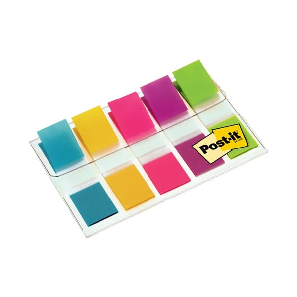 Index POST-IT 11,9x43,1 5-färg 100/fp 6st