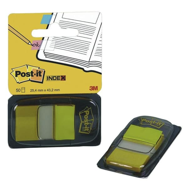 Index POST-IT 25,4x43,2mm gul 50/fp 12st