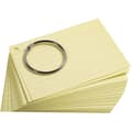 Miniatyrbild 6 av 6: Bristolkort - A7 105x74mm - Linjer - Perforerat - Med ring - Exacompta