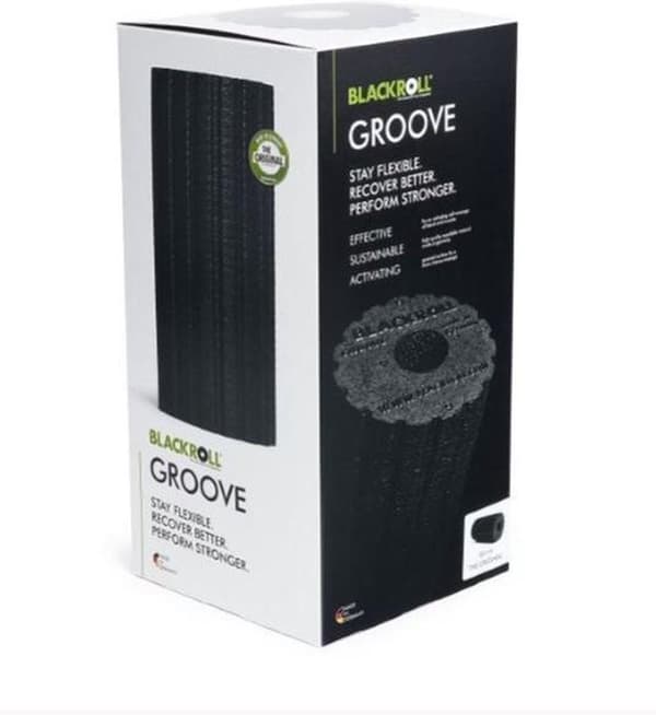Blackroll Groove Standard Foam Roller - kova / musta