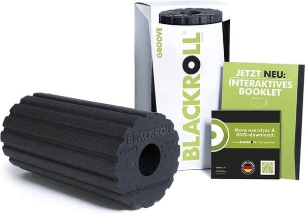 Blackroll Groove Standard Foam Roller - kova / musta