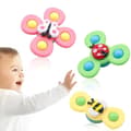 Pikkukuva 1 / 8: 3-Pakkaus - Fidget Spinner imukupilla lapsille - Pyörivä lelu