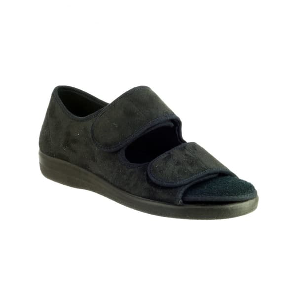 GBS Brompton Touch Fastening Open Toe Slipper / Slippers