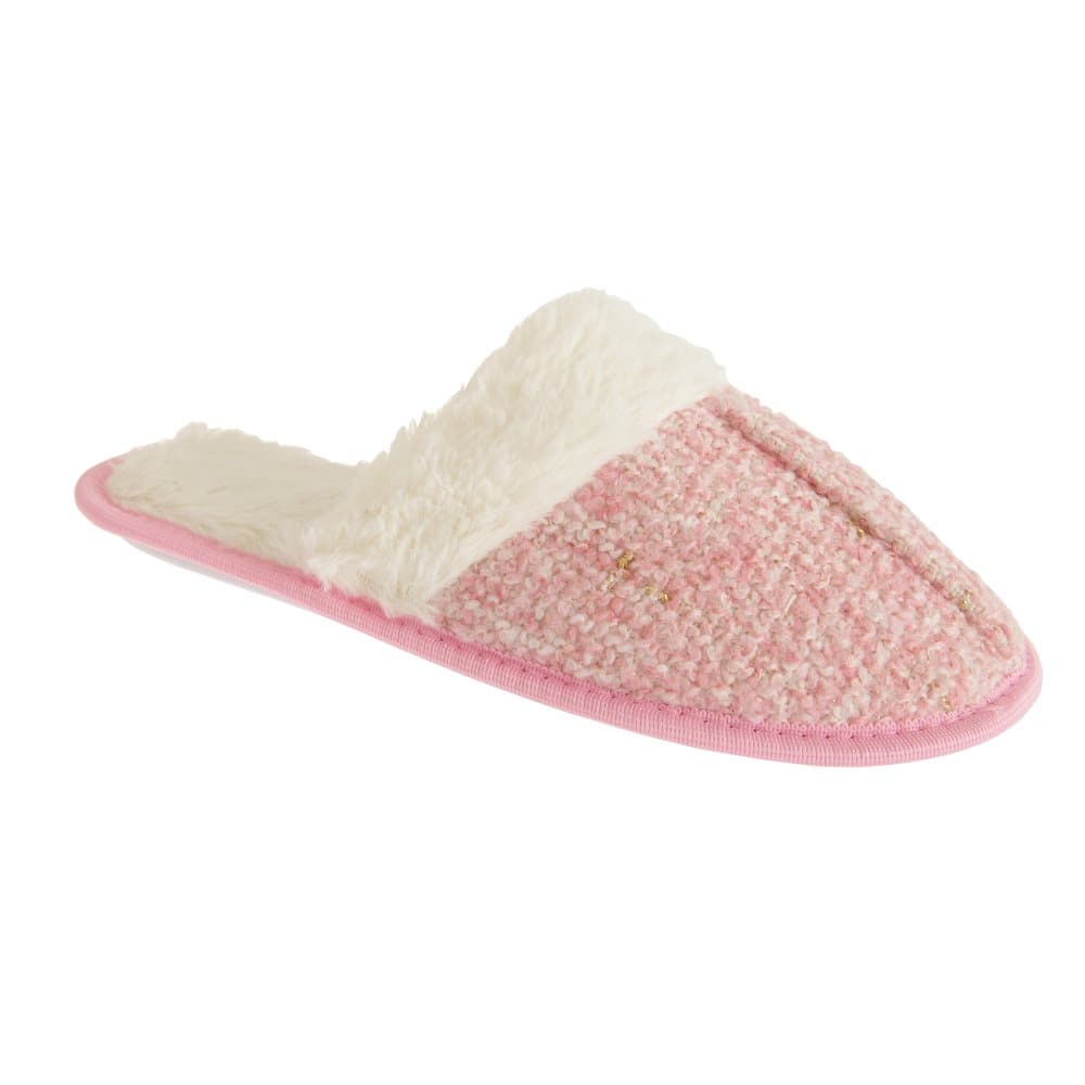 Slumberzzz Womens/Ladies Slip On Glitter Thread Slippers