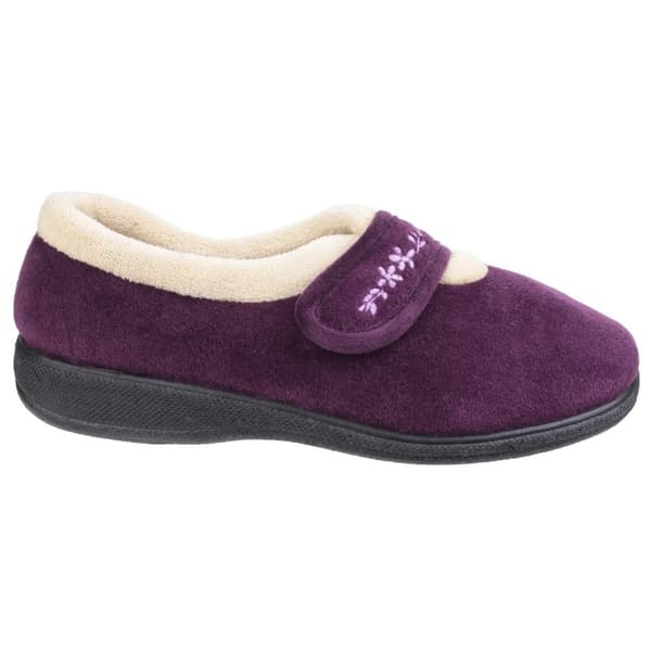 Fleet & Foster Womens/Ladies Capa Floral Touch Fasten Slippers