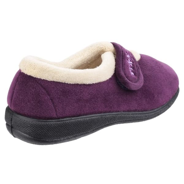 Fleet & Foster Womens/Ladies Capa Floral Touch Fasten Slippers