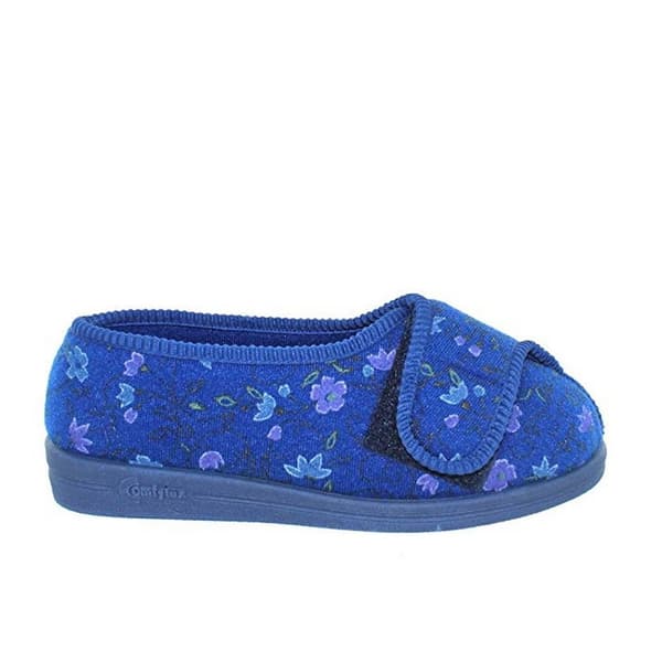 Comfylux Kvinnor/Damer Davina Floral Superwide-tofflor