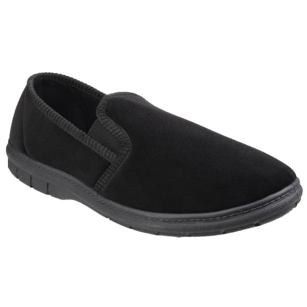 Fleet & Foster Mens John Twin Gusset Memory Foam Slipper