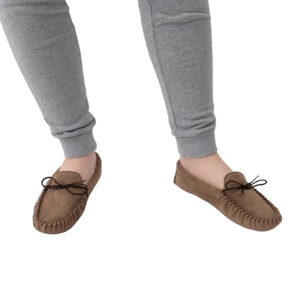 Mokkers Mens Jake Real Suede Moccasin Slippers