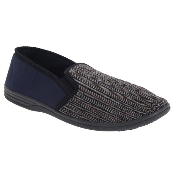 Zedzzz Herre Charles Herringbone Felt Gusset Tøfler