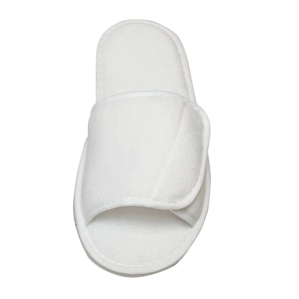 Towel City Adults Unisex Open Toe Slippers