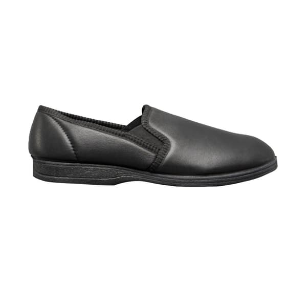 Sleepers Mens Hadley Softie Leather Twin Gusset tofflor
