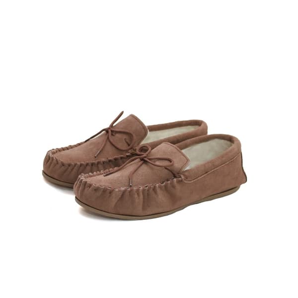 Eastern Counties Leather Unisex Wool-blend Hard Sole Moccasins