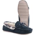 Miniatyrbilde 5 av 5: Cotswold Womens/Ladies Kilkenny Classic Fur Lined Moccasin Slippers