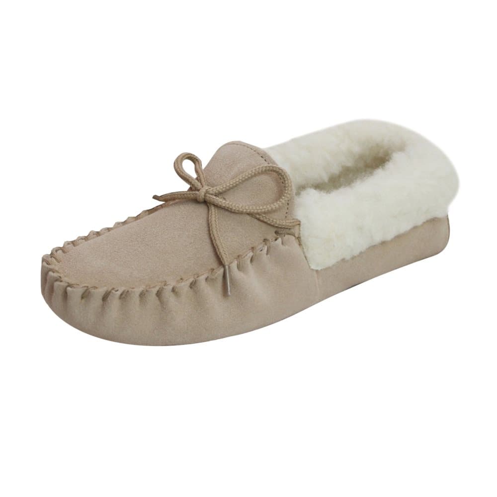 Eastern Counties Leather Kvinnor/Damer Soft Sole Moccasins med ullfoder