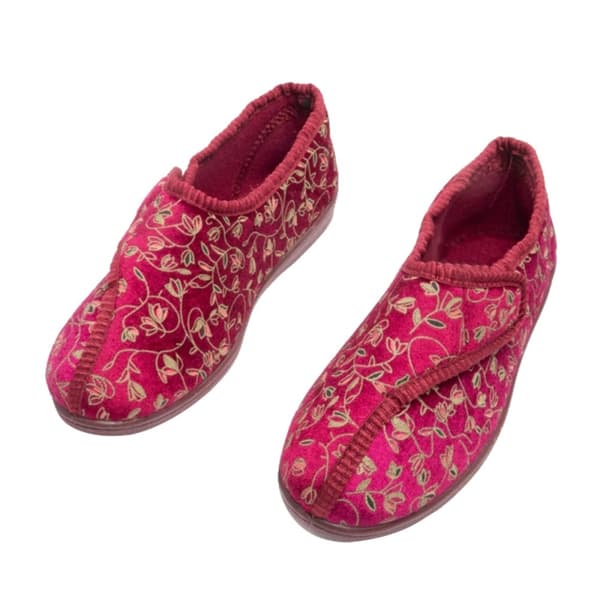 Zedzzz Kvinnor/Damer Janice Touch Fastening Floral Tofflor