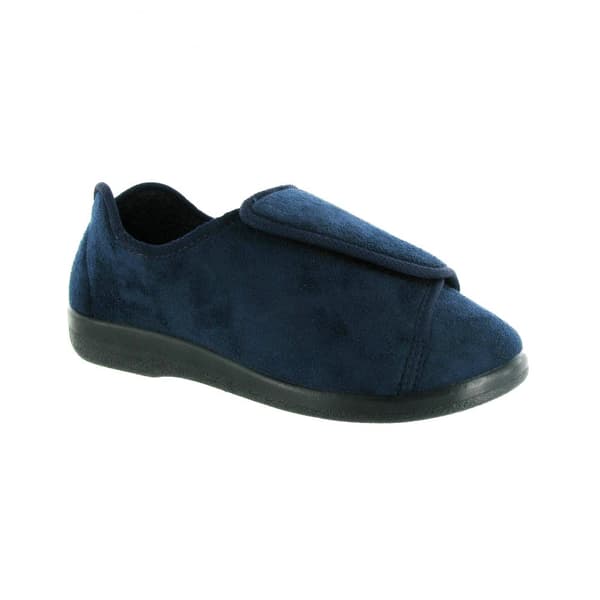 GBS Walton Touch Fastening Slipper / Unisex Slippers Navy 44 EUR