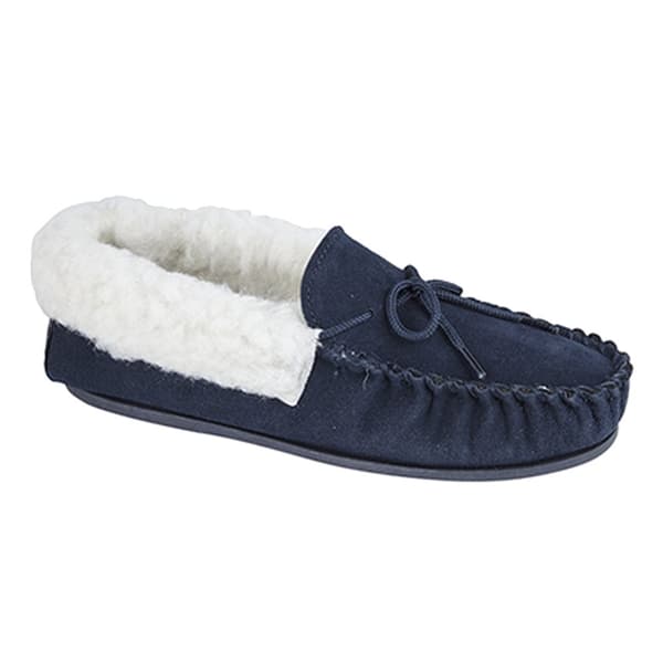 Mokkers Kvinnor/Damer Emily Moccasin-tofflor i mocka av mocka