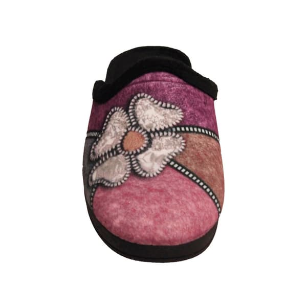 Sleepers Dame/Damer Kimberly Flower Trim Mule Tøfler Black/Purple/Blue/Silver 6 UK Sleepers Dame/Damer Kimberly Flower Trim Mule Tøfler Black/Purple/Blue/Silver 6 UK
