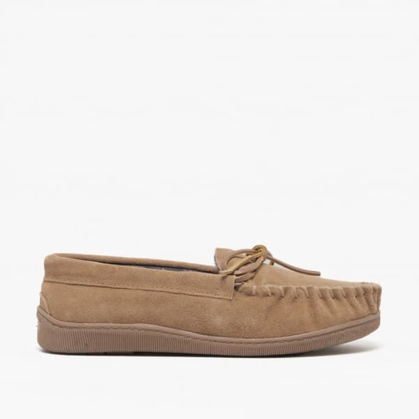 Sleepers Mens Adie Moccasin-tofflor i äkta mocka