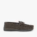 Miniatyrbild 2 av 2: Sleepers Mens Adie Moccasin-tofflor i äkta mocka