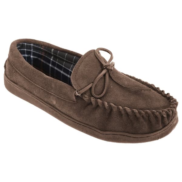 Sleepers Mens Adie Moccasin-tofflor i äkta mocka