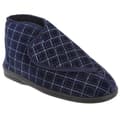 Miniatyrbillede 1 af 3: Zedzzz Herre Bertie Check Velour Velour Touch Fastening Bootee Tøfler