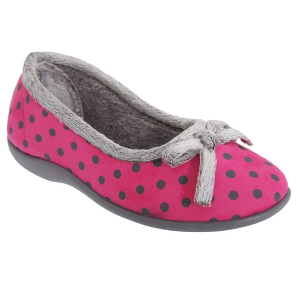 Sleepers Womens/Ladies Louise Polka Dot Bow Slippers