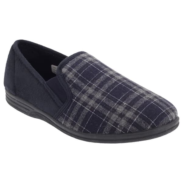Zedzzz Herre Harley Check Felt Gusset Tøfler