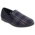 Pikkukuva 1 / 5: Zedzzz Mens Harley Check Felt Gusset Slippers