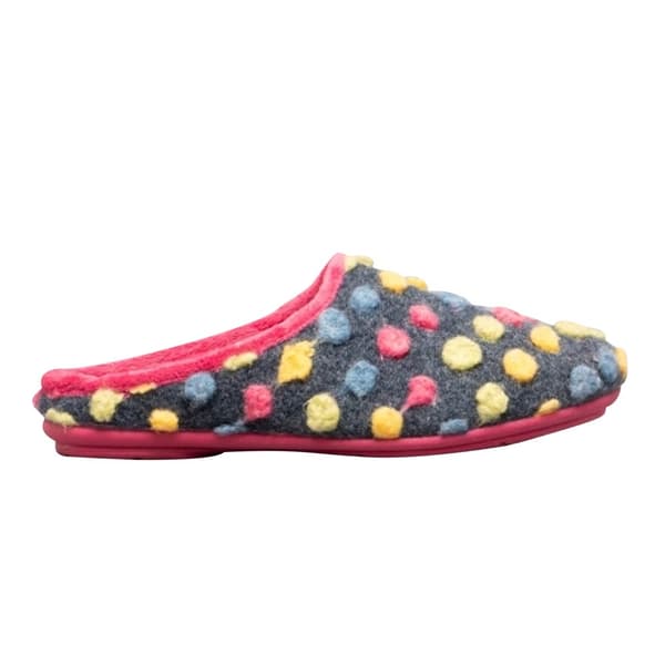 Sleepers Womens/Ladies Amy Spotted Knit Mule Slippers
