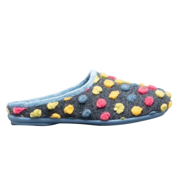 Sleepers Womens/Ladies Amy Spotted Knit Mule Slippers