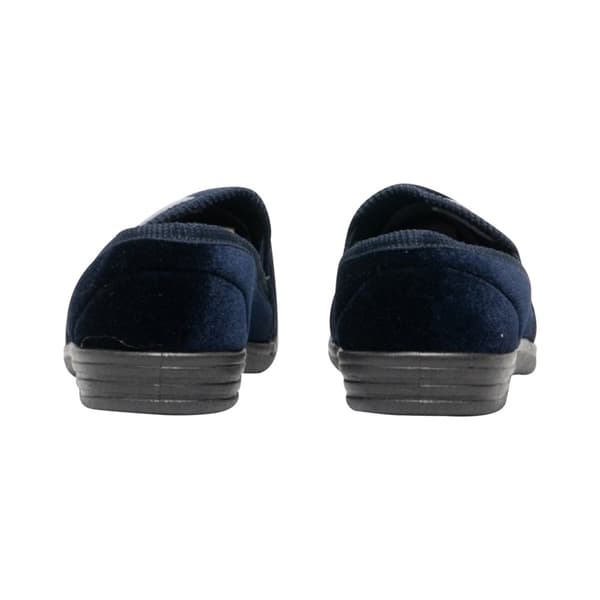 Zedzzz Mens Aaron Twin Gusset Velour Slippers