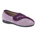 Miniatyrbillede 1 af 2: Sleepers Dame/Damer Gemma Touch Fastening broderede hjemmesko