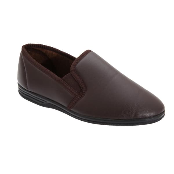 Zedzzz Mens Ivor Grain Upper Twin Gusset Tofflor