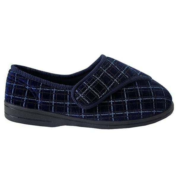 Zedzzz Herre George Touch Fastening Check Velour Tøfler
