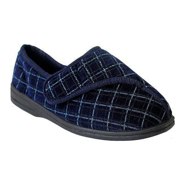 Zedzzz Herre George Touch Fastening Check Velour Tøfler