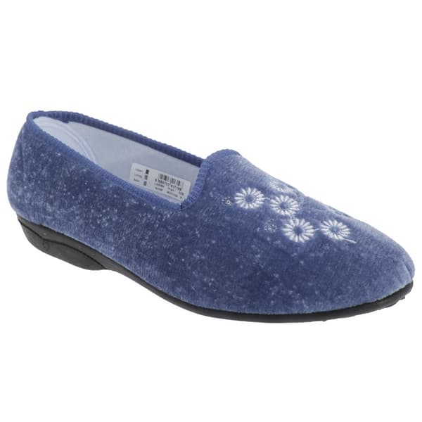 Zedzzz Kvinnor/Damer Cathy Floral Broderad Velour Tofflor