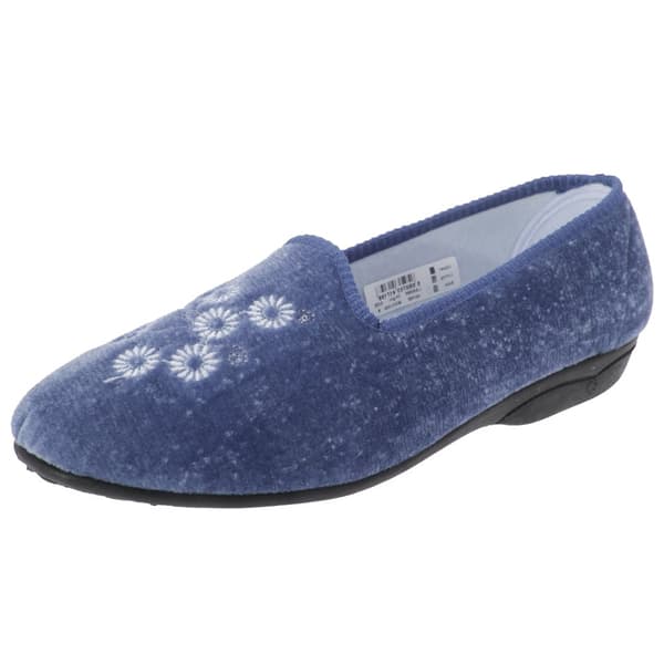 Zedzzz Kvinnor/Damer Cathy Floral Broderad Velour Tofflor