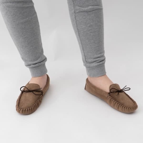 Mokkers Mens Jake Suede Moccasin Slippers