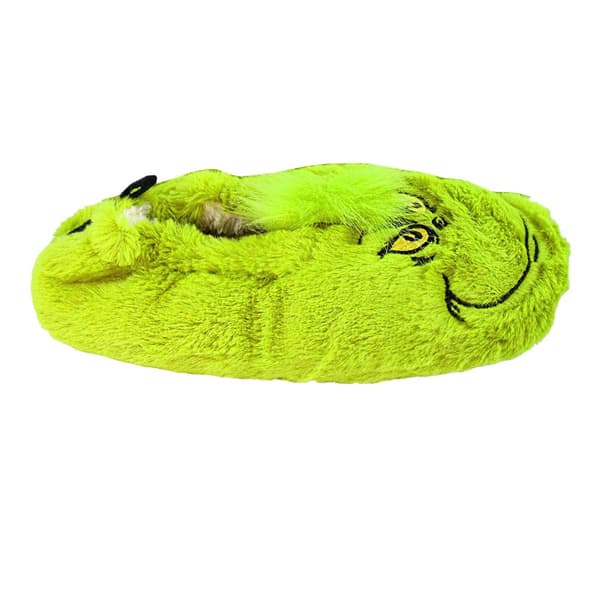 The Grinch Childrens/Kids Embroidered Face Fluffy Slippers