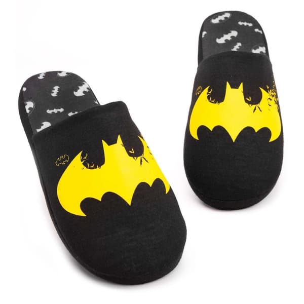 Batman Mens Distressed Logo Slippers