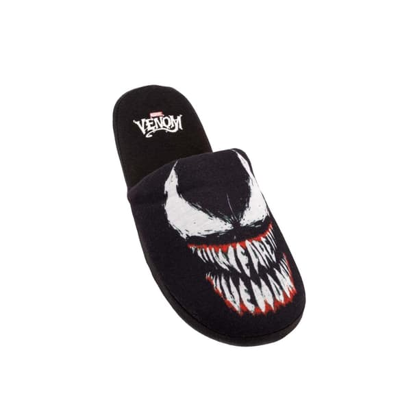 Marvel Mens Venom Slippers Black 7 UK-8 UK