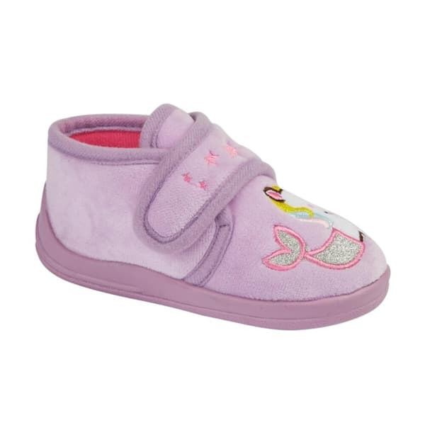 Sleepers Girls Mystique Unicorn Slippers Lilac 9 UK Child