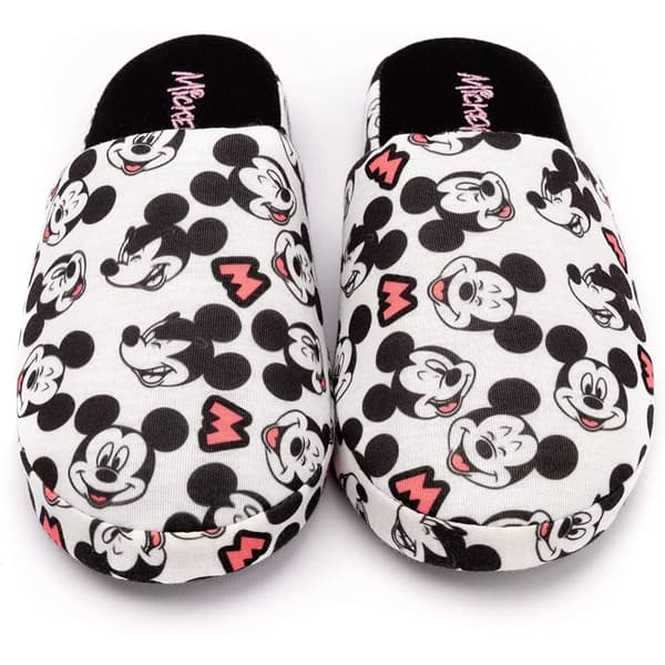 Mickey Mouse Tofflor med logotyp överallt för kvinnor och damer